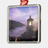 OR、オレゴンコースト、ヘセタ岬灯台 メタルオーナメント (左)