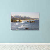 OR，オレゴン海岸，エコラ州パーク，景色 キャンバスプリント (インサイチュ (ウッドフロア))