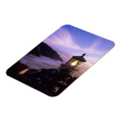 OR、オレゴン海岸、ヘケタのヘッドライトハウス マグネット (左側)