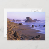 OR、オレゴン海岸、マイヤーズ川、岩 ポストカード (正面/裏面)