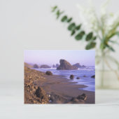 OR、オレゴン海岸、マイヤーズ川、岩 ポストカード (スタンド正面)