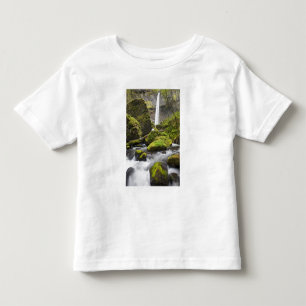 OR, コロンビア川の渓谷、Elowah Fallsと トドラーTシャツ