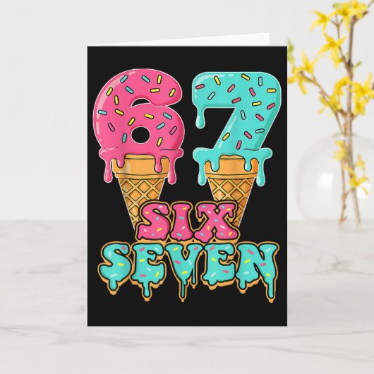 Or 67th Birthday  カード (黄色い花)