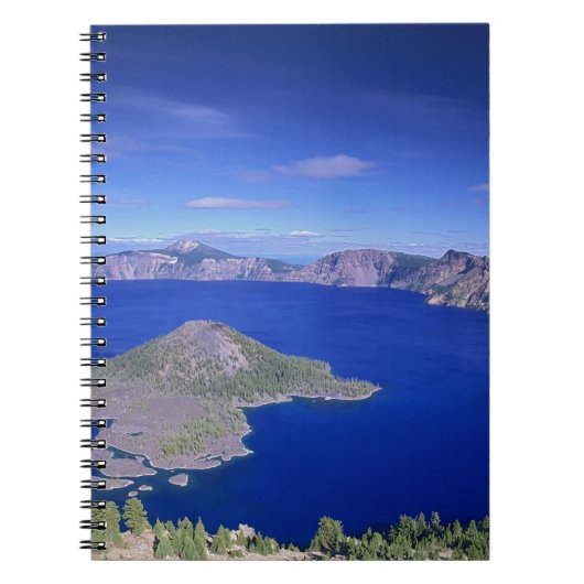 OR、Crater Lake NP、Wizard Island and Crater ノートブック (正面)