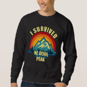 or He Devil Hiking Mountian Climbing スウェットシャツ (正面)