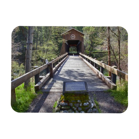 OR、Jackson County、Mckee Covered Bridge マグネット (横)