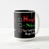 Or Nice いけな Ice Hockey Fan Edition Black ツートーンマグカップ (正面右)