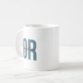 OR Nurse Personalized Name Bold Typogrphy コーヒーマグカップ (正面左)