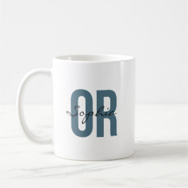 OR Nurse Personalized Name Bold Typogrphy コーヒーマグカップ