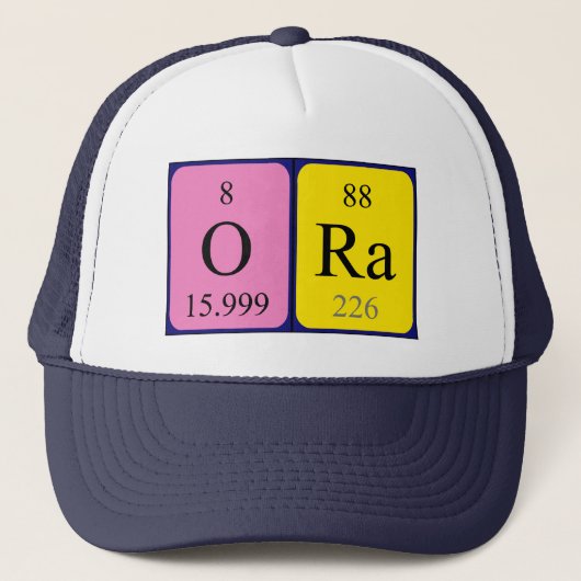 Ora定期的なテーブル名hat キャップ (正面)