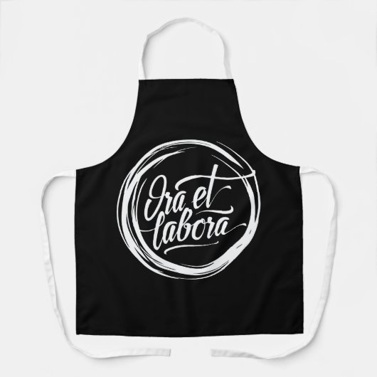 Ora et labora エプロン (正面)