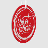 Ora et labora オーナメント (正面)