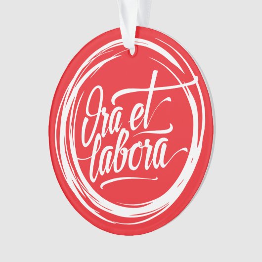 Ora et labora オーナメント (正面)
