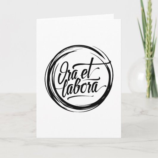 Ora et labora カード (正面)