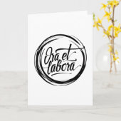 Ora et labora カード (黄色い花)