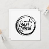 Ora et labora カード (正面/裏面インサイチュ)