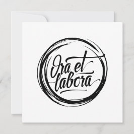 Ora et labora カード