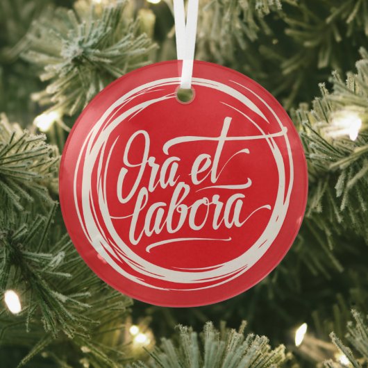 Ora et labora ガラスオーナメント (インサイチュ)