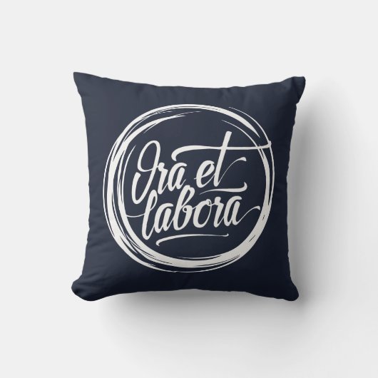Ora et labora クッション (正面)