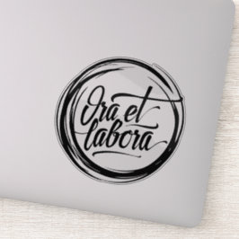 Ora et labora シール