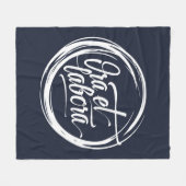 Ora et labora フリースブランケット (正面(横))