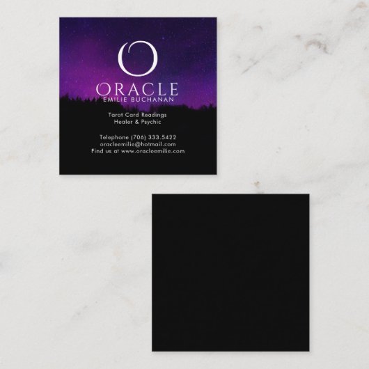Oracleおよび霊魂の名刺 スクエア名刺 (正面/裏面)
