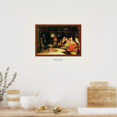 Oracleに相談するJohn William Waterhouse ポスター (キッチン)