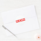 Oracleのスタンプ ラウンドシール (封筒)