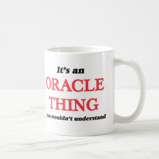 Oracleの場合は、 コーヒーマグカップ (右)