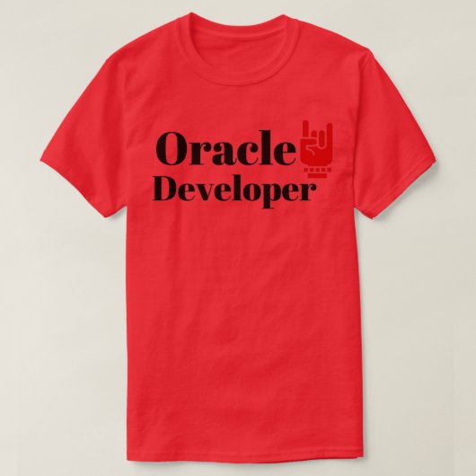 Oracle開発者 Tシャツ (デザイン正面)