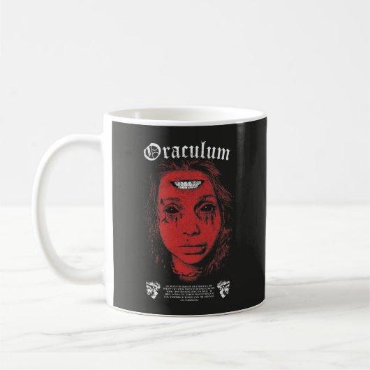 Oraculum – オカルトストリートウェアデザイン コーヒーマグカップ (左)