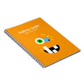 Oragneユニークでおもしろいで熱狂するなモンスター ノートブック (右側)