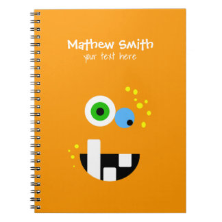 Oragneユニークでおもしろいで熱狂するなモンスター ノートブック