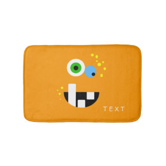 Oragneユニークでおもしろいで熱狂するなモンスター バスマット