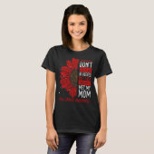 Oral Cancer Awareness Ribbon Mom Warrior Tシャツ (正面フル)