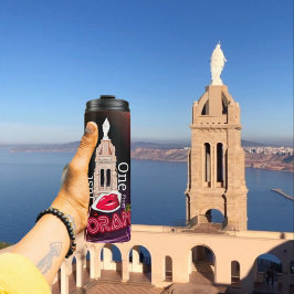 Oranの唯一のキス、ブラックネオンサーマルタンブラー タンブラー