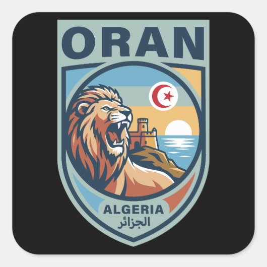 Oran Algeria North Africa スクエアシール (正面)