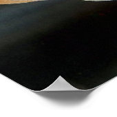 Oranda goldfish photo print ポスター (角)