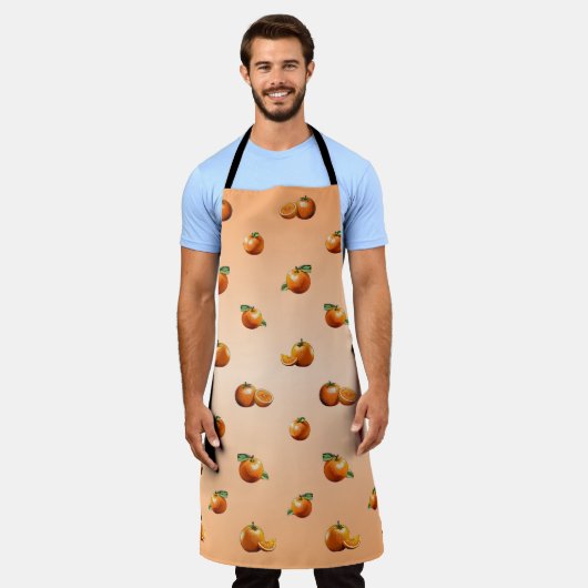 Orange エプロン (着用した状態)