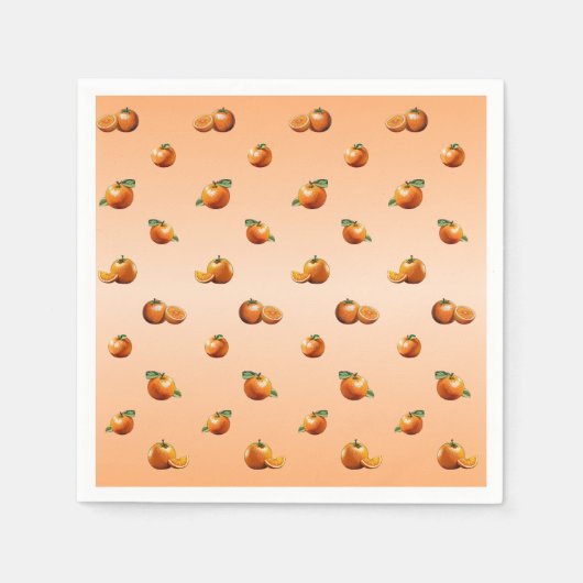 Orange スタンダードカクテルナプキン (正面)