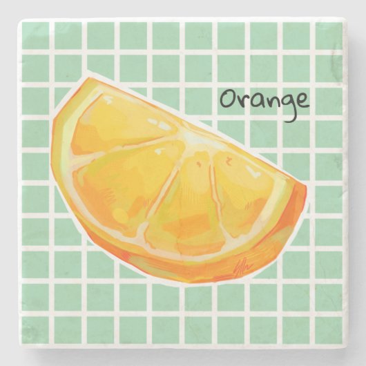 Orange ストーンコースター (正面)