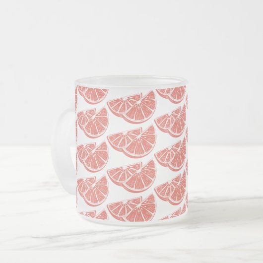 Orange フロストグラスマグカップ (正面左)