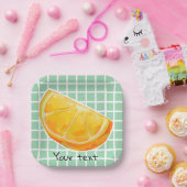 Orange  ペーパープレート (パーティー)