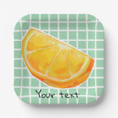 Orange  ペーパープレート (正面)