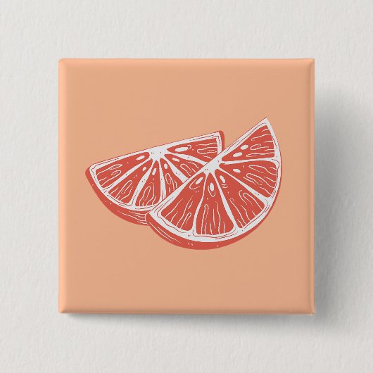 Orange 缶バッジ (正面)