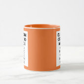 Orange 4:6 Portrait Frame 2 x Photo Custom Combo マグカップ (中央)