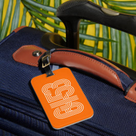 Orange 6453 Luggage Tag ラゲッジタグ