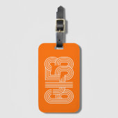 Orange 6453 Luggage Tag ラゲッジタグ (正面縦)
