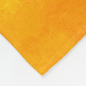 Orange abstract watercolor macro texture backgroun フリースブランケット (角)