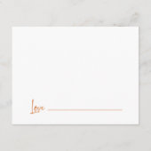 Orange Advice and Wishes for the Graduate  エンクロージャーカード (裏面)